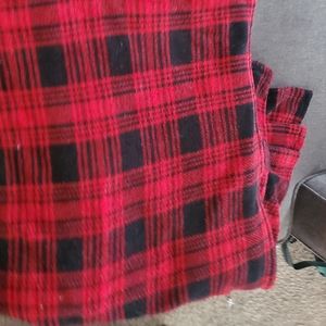 Red and Black Flannel Blanket King
